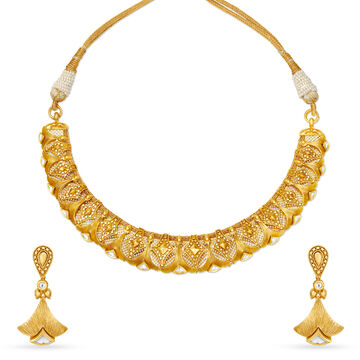 Artistic Gold Necklace Set