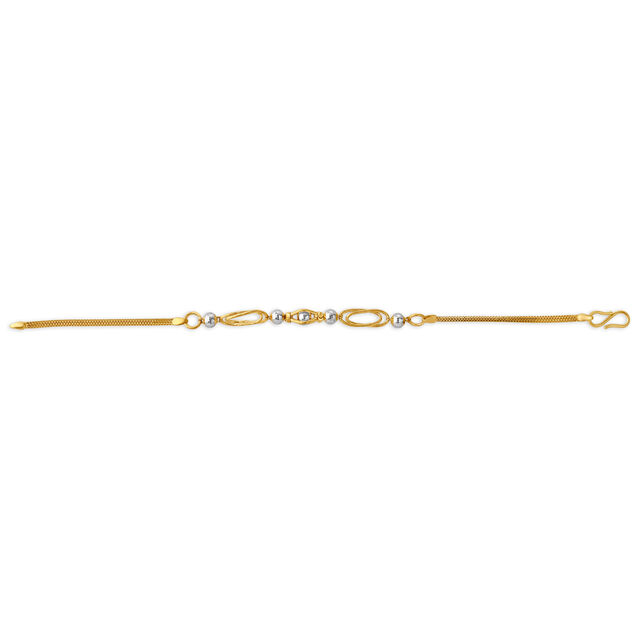 Scintillating Yellow Gold Beaded Bracelet,,hi-res 