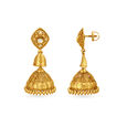 Beguiling Gold Jhumka Earrings,,hi-res 2