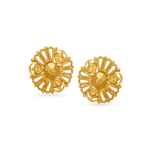 Dazzling Long Gold Jhumka Earrings,,hi-res 3