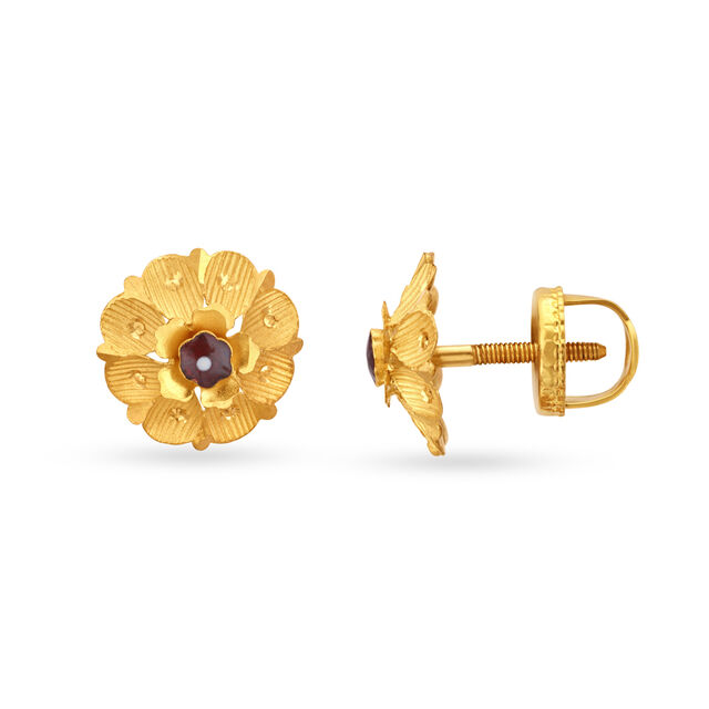 Radiant Meenakari Gold Jhumka Earrings,,hi-res 4