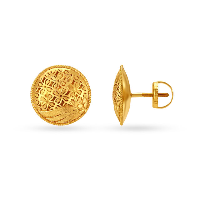 Glamourous Gold Pendant and Earrings Set 5