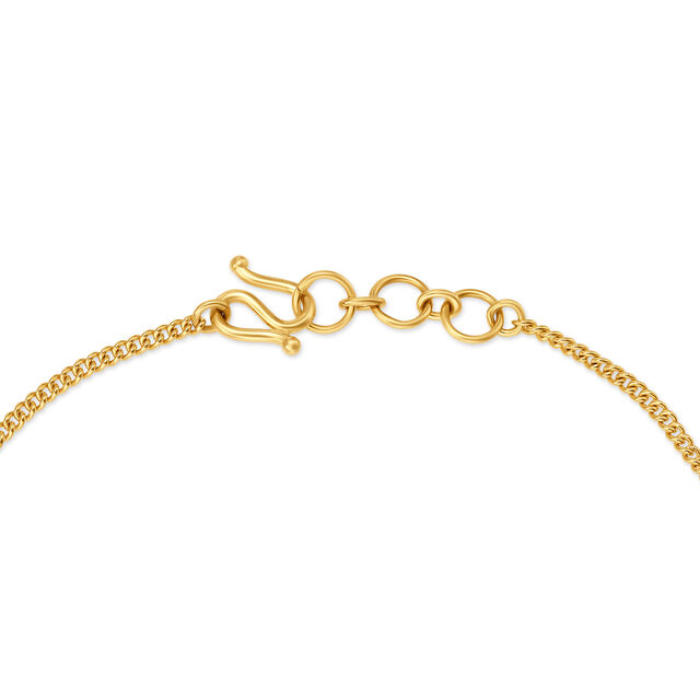 Lovely Yellow Gold Floral Charm Bracelet,,hi-res 2
