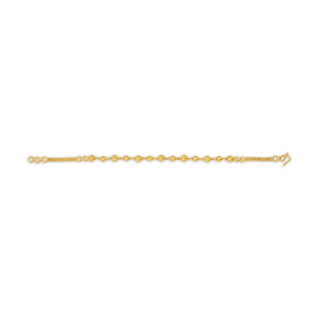 Shining Gold Bead Bracelet,,hi-res 2