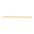 Rectangular Flat Gold Bracelet for Men,,hi-res 