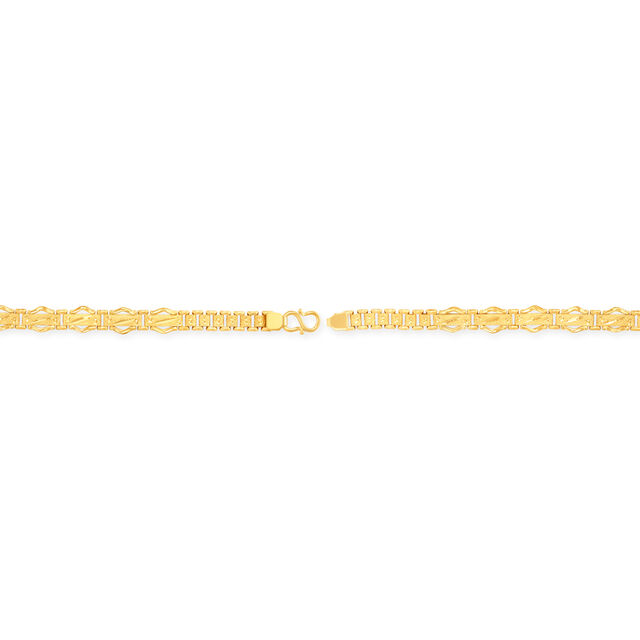 Rectangular Flat Gold Bracelet for Men,,hi-res 2