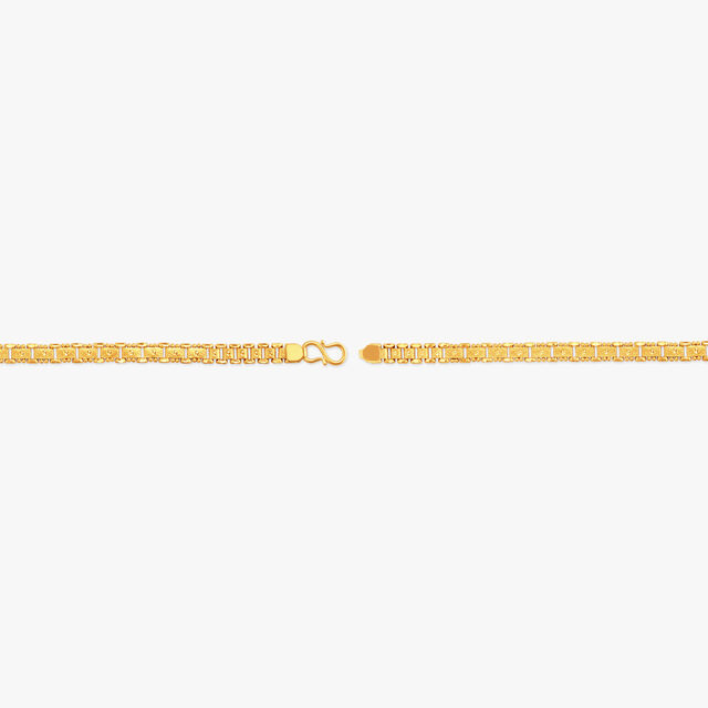 Textured Gold Bracelet for Men,,hi-res
