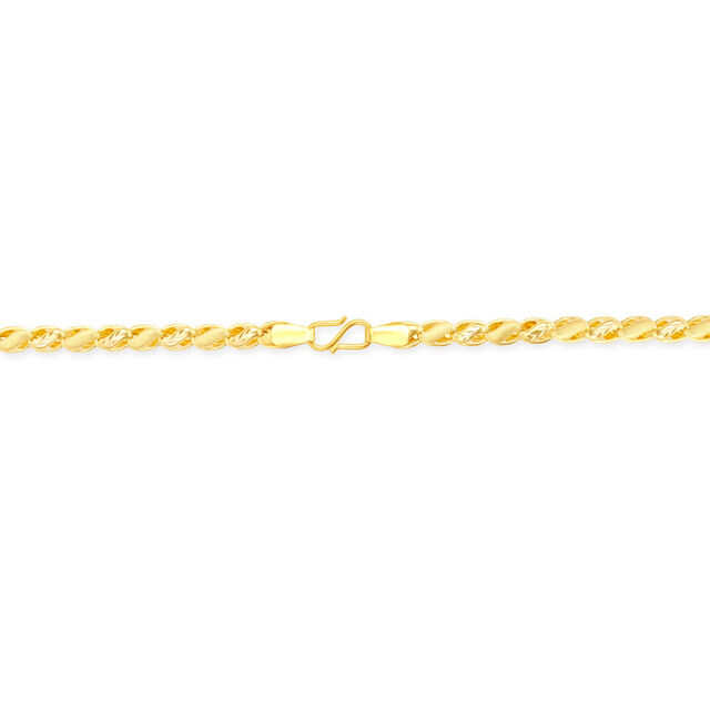 Carved Links Gold Chain for Men,,hi-res