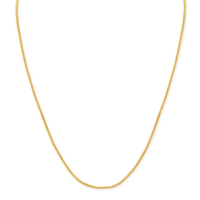 Flat Links Gold Chain For Men,,hi-res