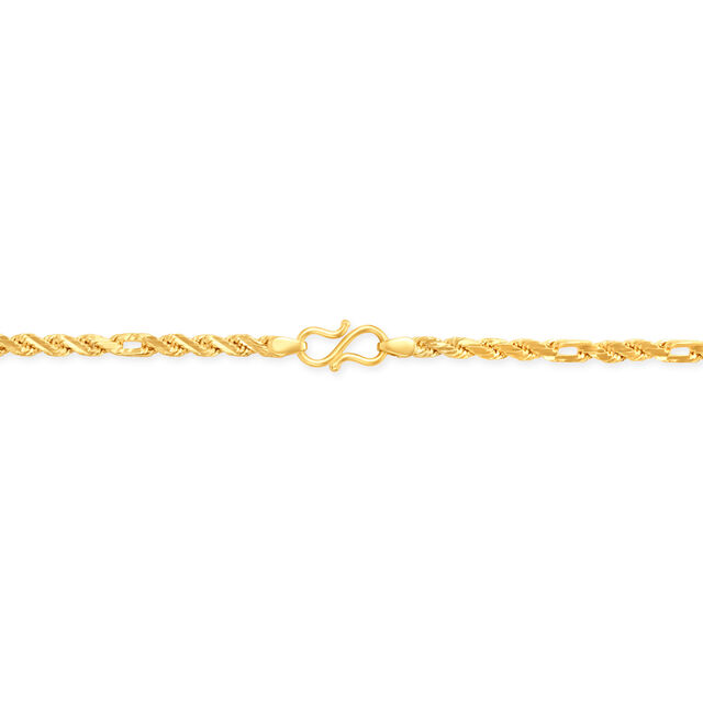 Grooved Large Links Gold Chain for Men,,hi-res 