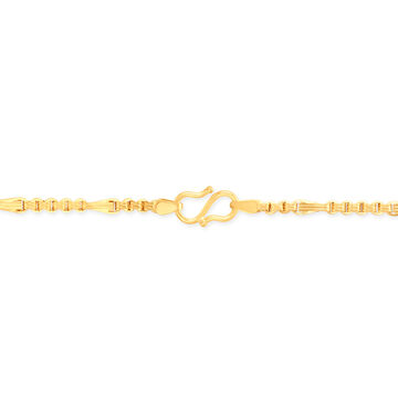 Indented Link Gold Chain for Men