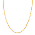 Indented Link Gold Chain for Men,,hi-res 2