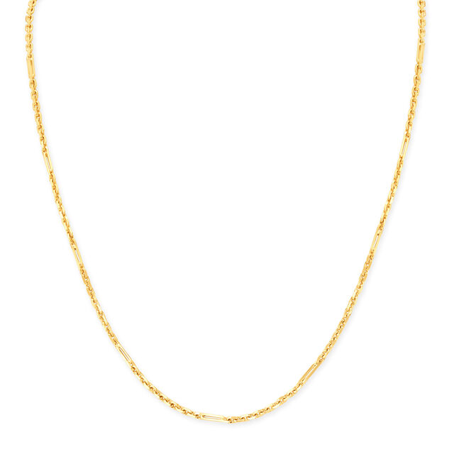 Two Toned Link Gold Chain for Men,,hi-res