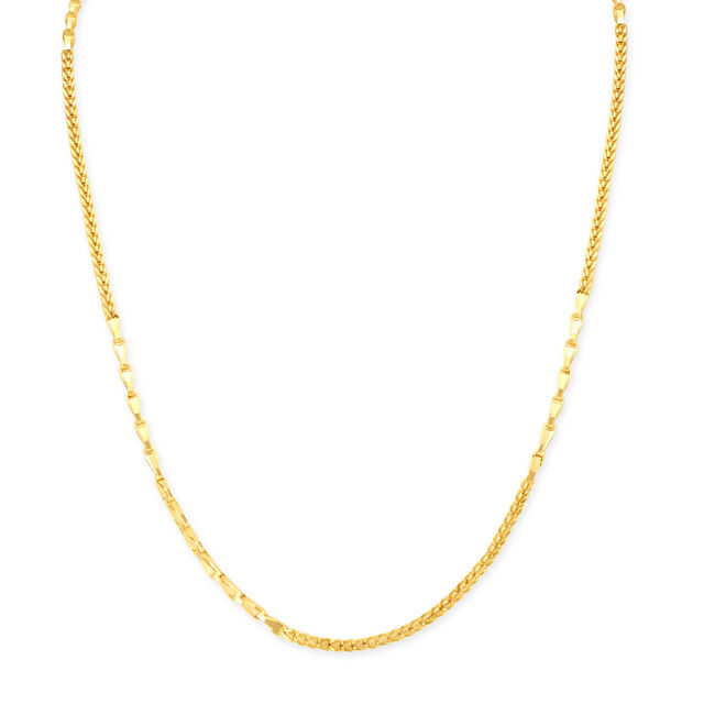 Ethnic Carved Gold Chain for Men,,hi-res 2