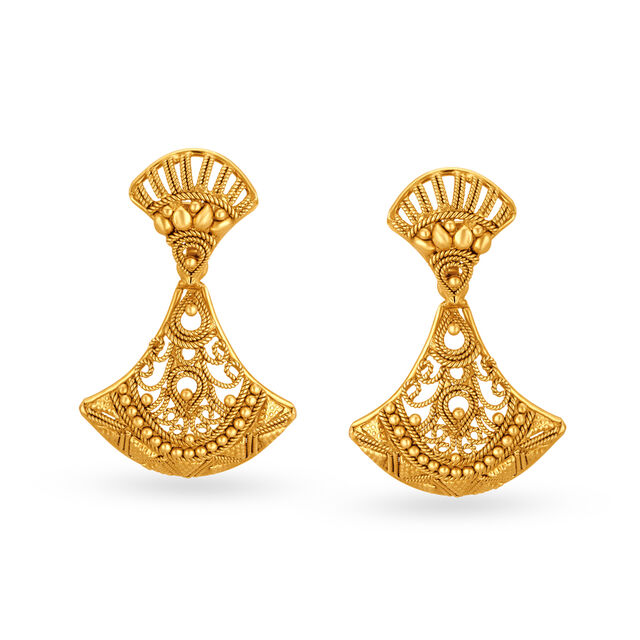 Graceful Intricate Drop Earrings,,hi-res 