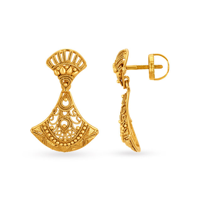 Graceful Intricate Drop Earrings,,hi-res 2