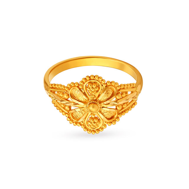 Stunning Floral Ring,,hi-res