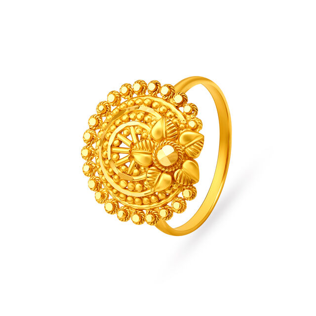 Tiered Gold Statement Ring,,hi-res