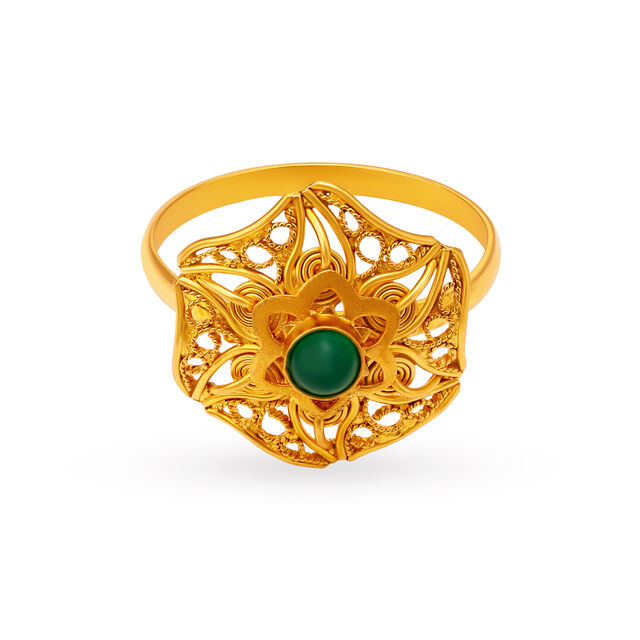 Scintillating Floral Ring with Gemstones,,hi-res