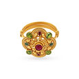 Opulent Floral Finger Ring,,hi-res 2