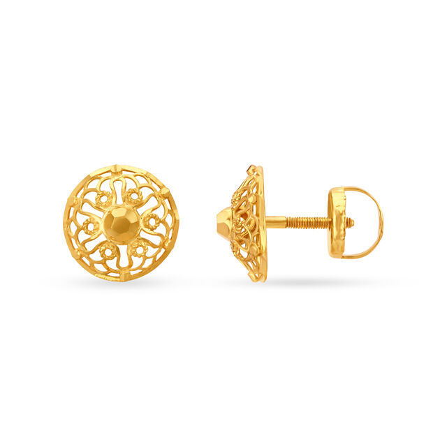 Versatile Gold Jhumka Earrings,,hi-res 4