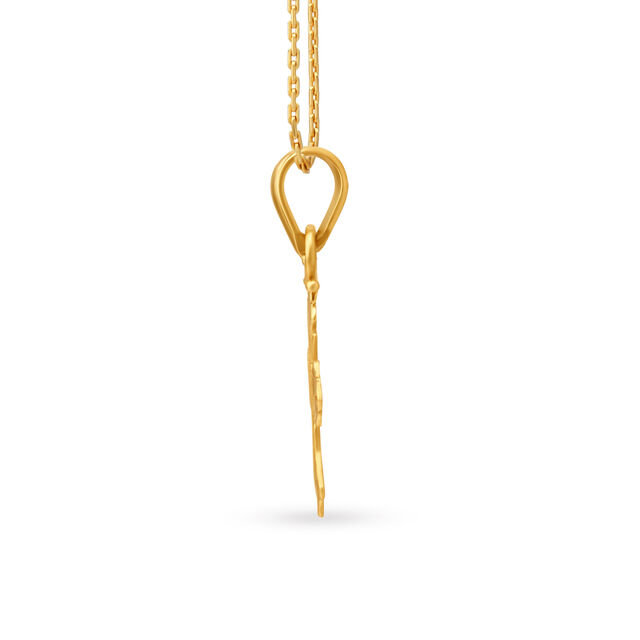 Dainty Holy Cross Gold Pendant 2
