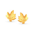 Elegant Maple Leaf Stud Earrings 