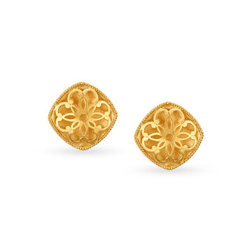 Radiant Floral Stud Earrings