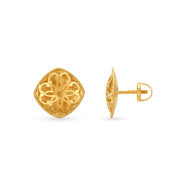 Radiant Floral Stud Earrings 2