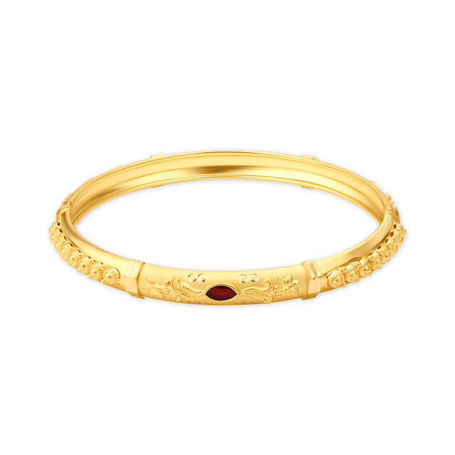 Elegant Intricate Gold Bangle 2