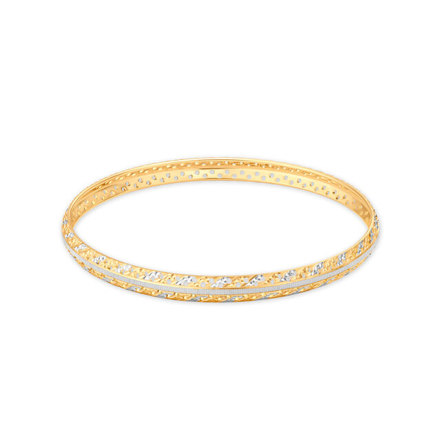 Intricate Dual Toned Gold Bangle 2