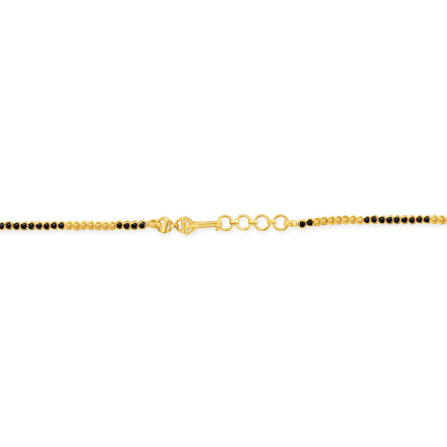 Gold and Black Bead Linked Mangalsutra,,hi-res
