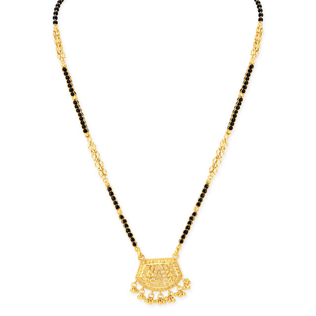 Geometric Rawa Work Mangalsutra,,hi-res 2