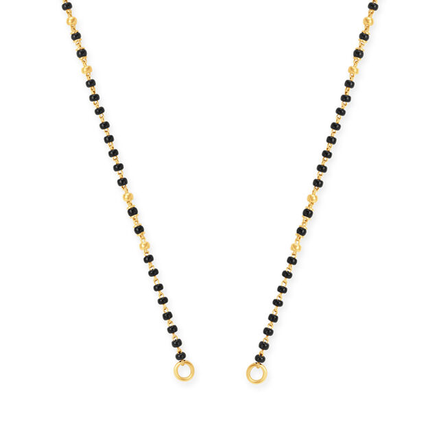 Gold and Black Bead Mangalsutra,,hi-res 
