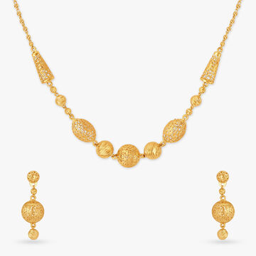 Elegant Jali-work Necklace Set