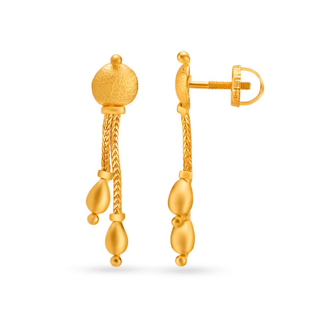 Stately Textured Gold Necklace Set,,hi-res 4