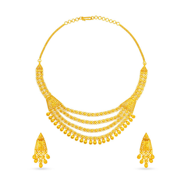 Glorious Gold Necklace Set,,hi-res 