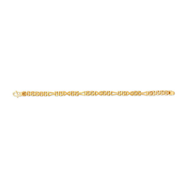 Sleek Gold Bracelet for Men,,hi-res 