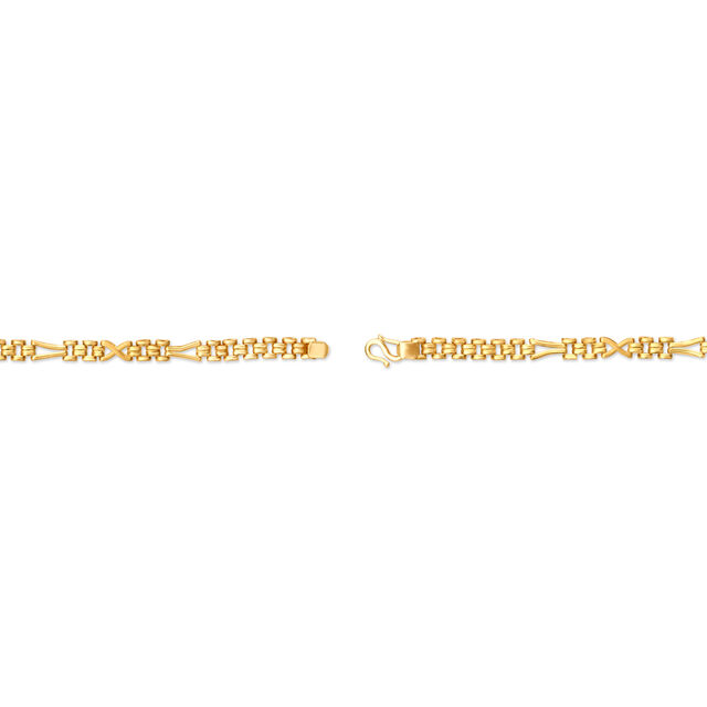 Sleek Gold Bracelet for Men,,hi-res 2