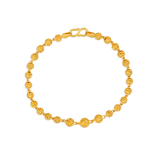 Charming Beady Gold Bracelet,,hi-res 