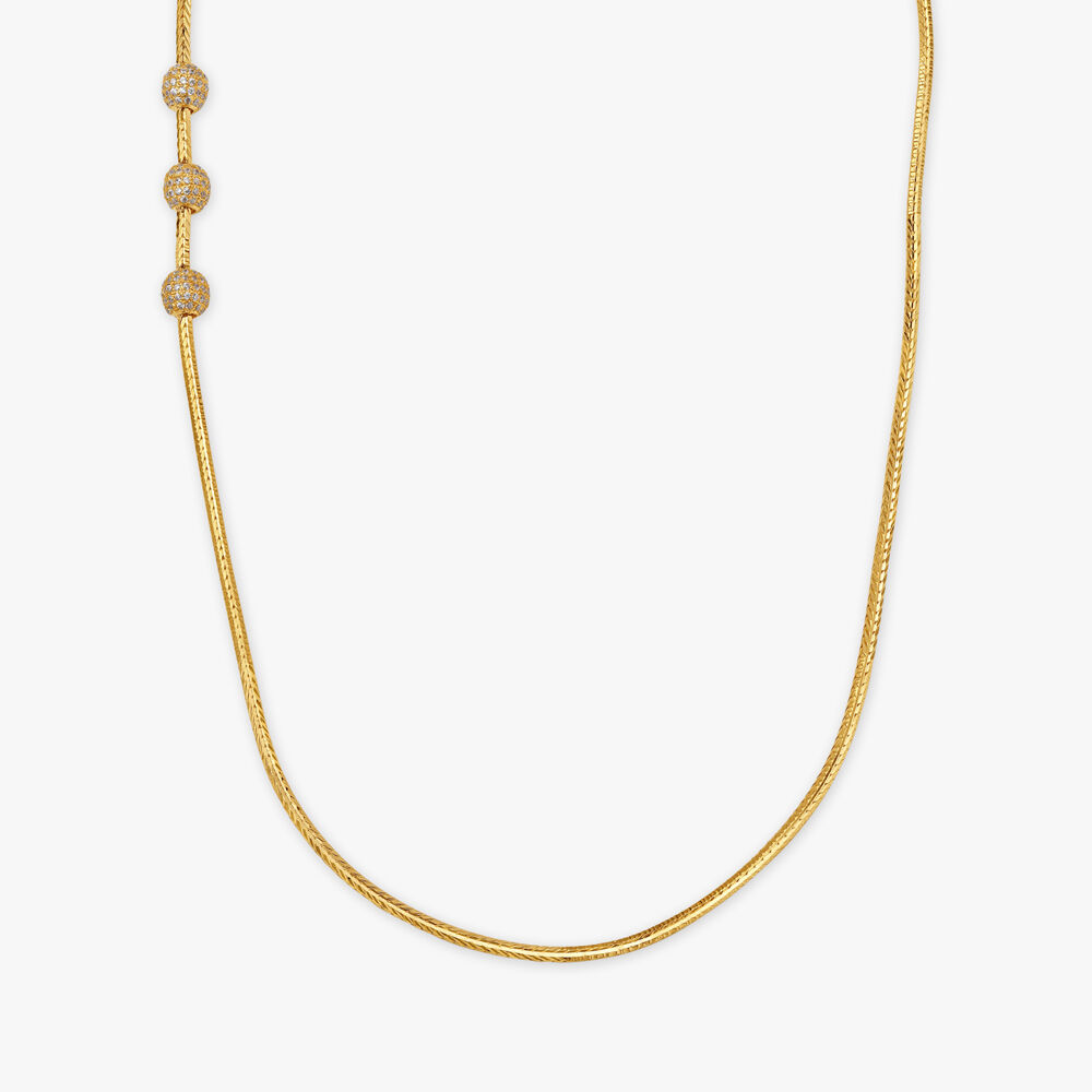 Gold mugappu chain with price discount