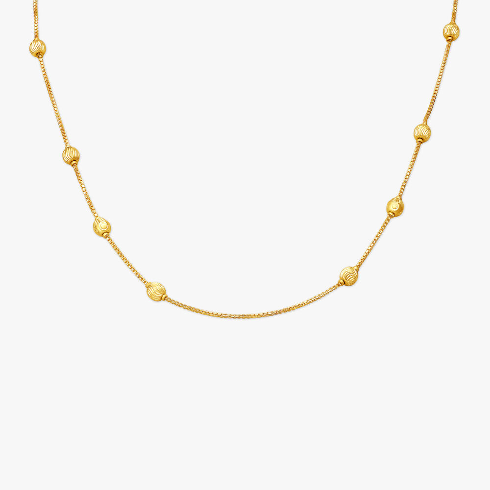 Gold chain for girl tanishq discount