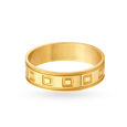 Handsome 22 Karat Gold Geometric Band Ring 3