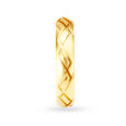 Lustrous 22 Karat Gold Zig-Zag Patterned Ring 3