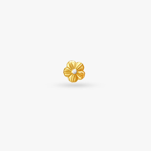 Charming Gold Nose Pin for the Indian Bride,,hi-res