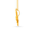 Floral 22 Karat Yellow Gold Leaf Pendant,,hi-res 2