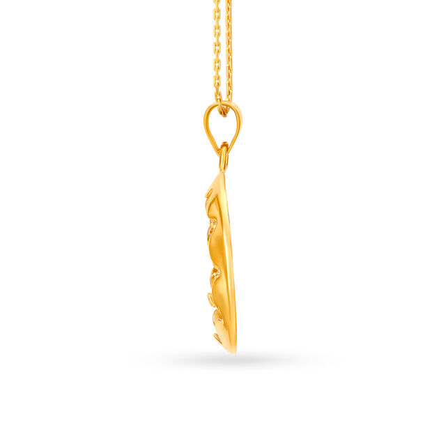 22 Karat Gold Lakshmi Pendant 2