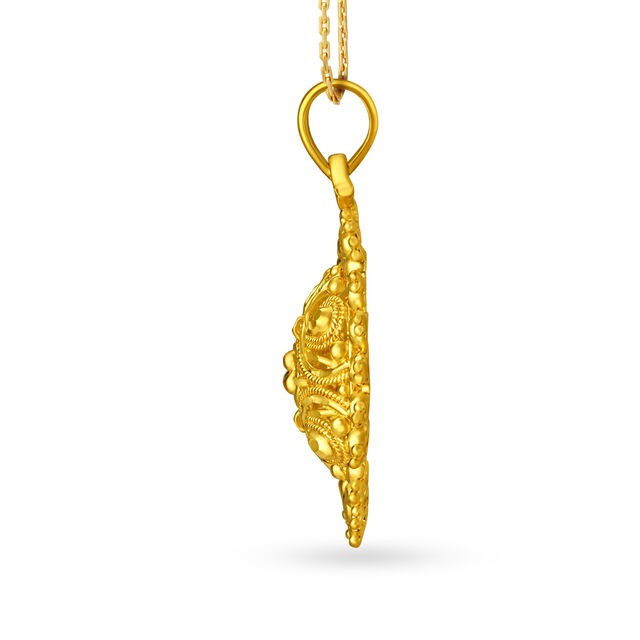 Classic Gold Circular Pendant