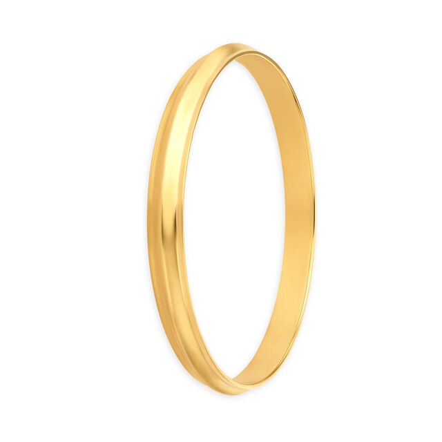 Eternal Yellow Gold Ridged Kada,,hi-res 2
