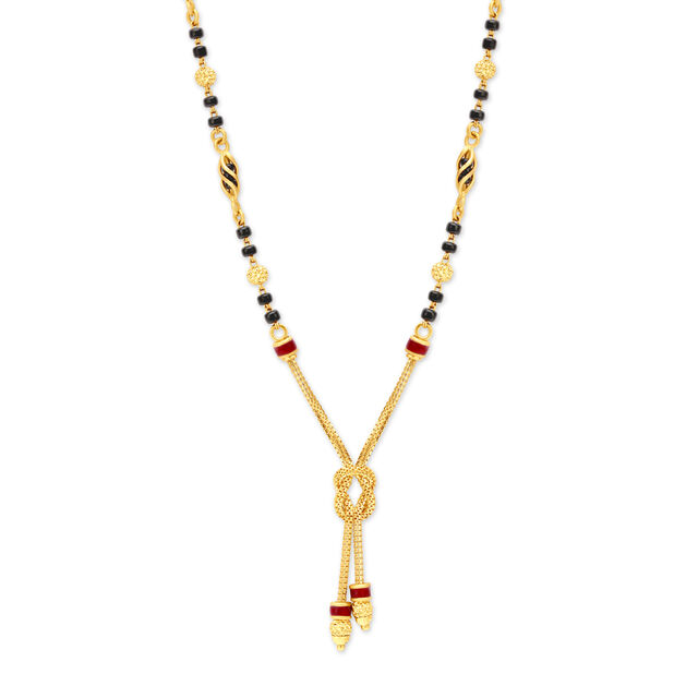 Classy Knotted Gold Mangalsutra,,hi-res